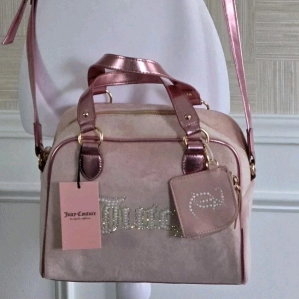 Juicy Couture String Of Pearls Satchel  new with tags
